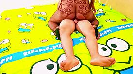 hotel receptionist gets fucked by mother-in-law in asian adventure, squirting and handjob included