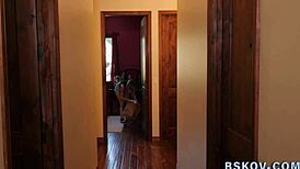 Does the skinny babe ride the shlong?