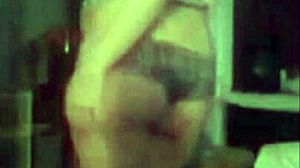 teen dancing and playing with dildo in loop