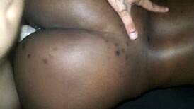 big ass black chick fucks asian in interracial encounter