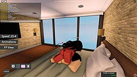 roblox meru the succubus in cowgirl action