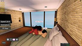 roblox meru the succubus in cowgirl action