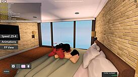 roblox meru the succubus in cowgirl action