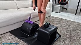i rode blindfolded on sybian till i came hard twice