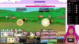 Watch LewdNeko get creampied in this hentai game?