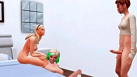 two teen lesbians beg, trans mistress, dominate us with hard anal!