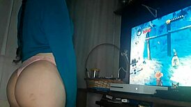 Gamer Girl Playing with Me in Big Ass Anal Action