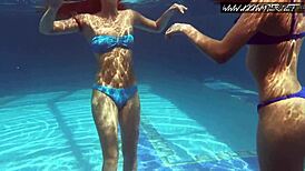 i love mia and lina's hot lesbo bath