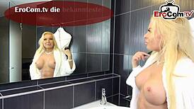 German MILF got CREAMPIED without warning at bareback amateur casting without condom.