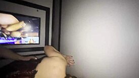 Kylee squirts and swallows at the glory hole