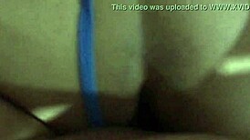 Delicious girlfriend andrea gives ball massage with tongue and swallows.