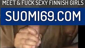 Finnish Amateur Sucks Big Monster Cock