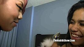 Lonni Bella Freaks Kimberly Chi with Strapon