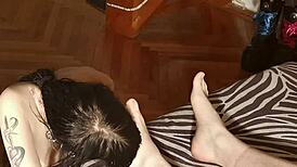 Hungarian Babe Cleans Master's Feet in HD with Sexy Dirty Talk for Fetish Fun