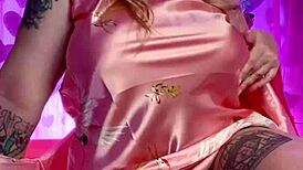 Teasing Striptease In High Heels And Nighties