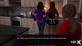 In the secluded dusklight manor, a mature woman with huge tits craves a teen's cock when they're alone