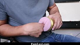 My stepsister teaching me how to use a fleshlight - famlust