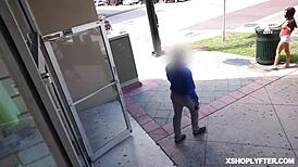 Big titied teen sucks huge cock, drools on garage floor, then gets punished 😈