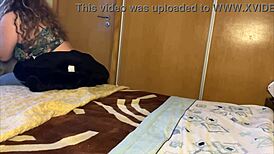 i was fucking the slut wife when the old cuckold came in.