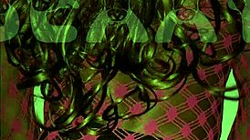 A photoshoot featuring three ladyboys