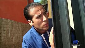 Angelina Sodomized by Her Man and a Voyeur Stranger