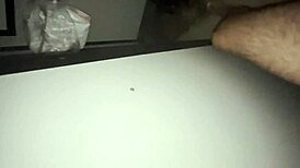 Kylee squirts and swallows at the glory hole