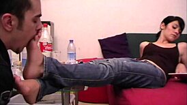 footslaves, you gotta lick these ladies' feet now!