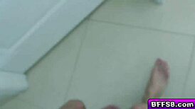 Gorgeous teen 18+ babes fucked by a hot stranger