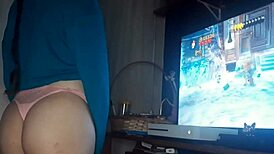 Gamer Girl Playing with Me in Big Ass Anal Action