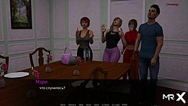 In the secluded dusklight manor, a mature woman with huge tits craves a teen's cock when they're alone