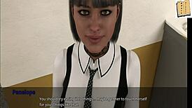 Shauna relaxes in college with anime cartoons and homemade fun