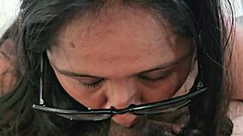 In her diary, the cum slut drains a small penis eagerly