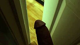 Stepsis, why play with a dildo while I watch from the door?