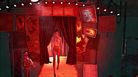 Check out this sexy brunette in pantyhose outdoors in Fallout 4