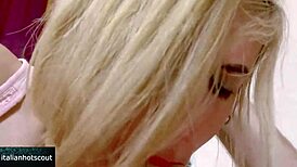 Very hot blonde girl gets fucked hard