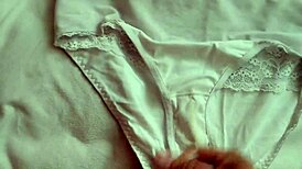 Masturbating With Girlfriend's Panties! Intense Solo Action.