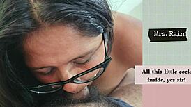 In her diary, the cum slut drains a small penis eagerly