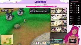 Watch LewdNeko get creampied in this hentai game?