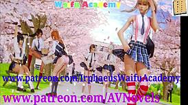 exploring the academy in episode 146 of the anime game