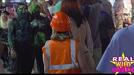 Fantasy Fest sluts flash wild on public streets