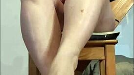 Hey, slimy edging footjob with no cumming hope POV 😩