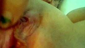 stella pounds her swollen pussy and ass hard