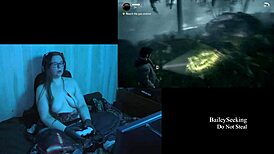 Naked Alan Wake Play Through Part 1 with Big Natural Tits!
