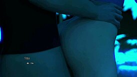 Hot busty blonde gets fucked doggystyle outdoors at romantic oasis with cumshot