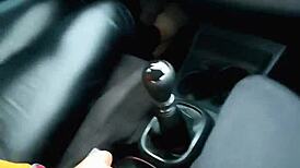 Latina Taxi Girl Sucks Cock For Foot Massage