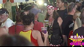 Fantasy Fest sluts flash wild on public streets