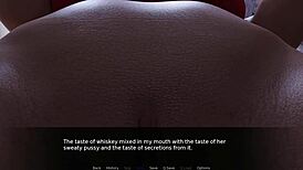 Femdom Mistress Licks Shaved Pussy in Bar Anal Scene