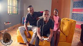 chopping dick behind my gamer head stepbro