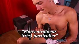 Watch personal trainers deeply fuck that horny twink