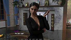 latin hottie invites guy to fuck her in anime 3d game sex scene